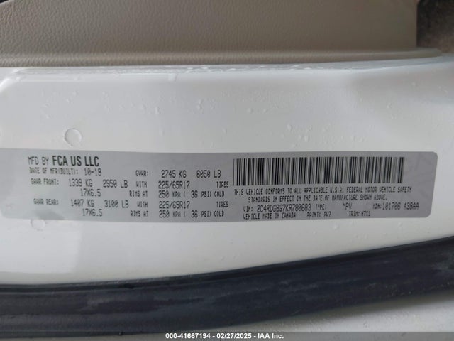 Dodge Grand Caravan Se 2019 2C4RDGBG7KR780683 Image 9