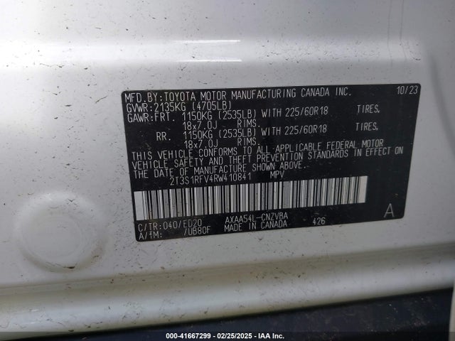 2T3S1RFV4RW410841 Toyota Rav4 Trd Off Road