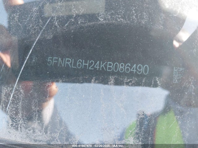 Honda ODYSSEY LX 2019 5FNRL6H24KB086490 Image 9