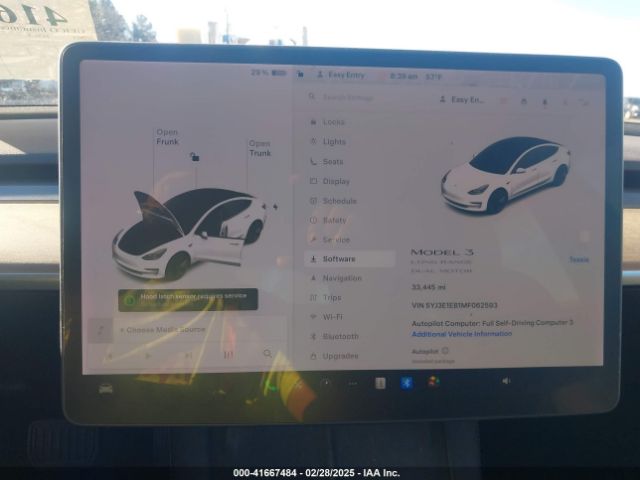 5YJ3E1EB1MF062593 Tesla Model 3 Long Range Dual Motor All-wheel Drive