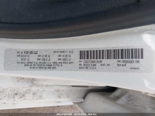 1C3CCCCG6GN135189 Chrysler 200 C
