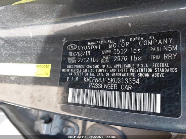 KMTFN4JF5KU313354 Genesis G80 5.0 Ultimate