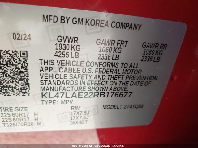 KL47LAE22RB176677 Buick Envista Preferred Fwd