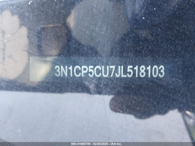 3N1CP5CU7JL518103 Nissan KICKS SV