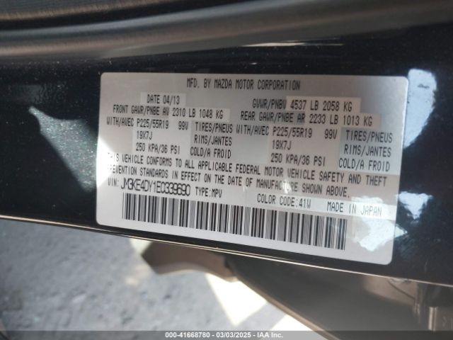 JM3KE4DY1E0339690 Mazda Cx-5 Grand Touring
