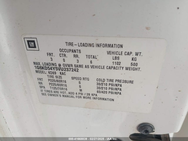 1997 CADILLAC DEVILLE 1G6KD54Y5VU237242 Photo 8