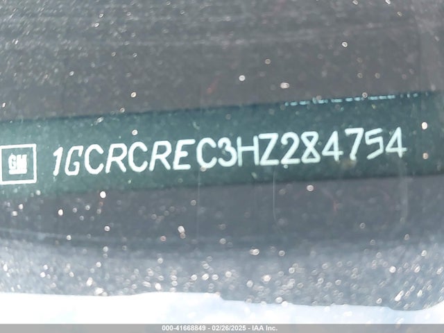 1GCRCREC3HZ284754 Chevrolet Silverado 1500 1lt