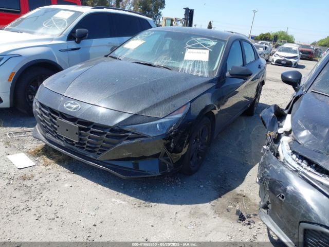 KMHLM4AJ4PU057591 Hyundai Elantra Hybrid Blue