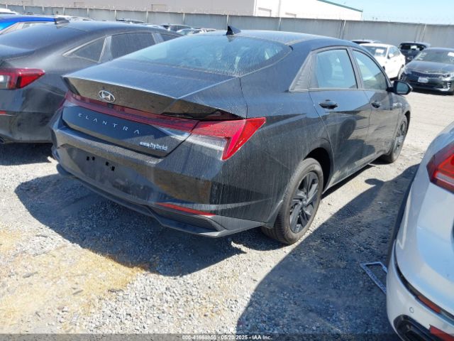 KMHLM4AJ4PU057591 Hyundai Elantra Hybrid Blue