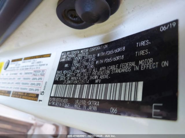 JTJBM7FX8K5235114 Lexus Gx 460 Premium