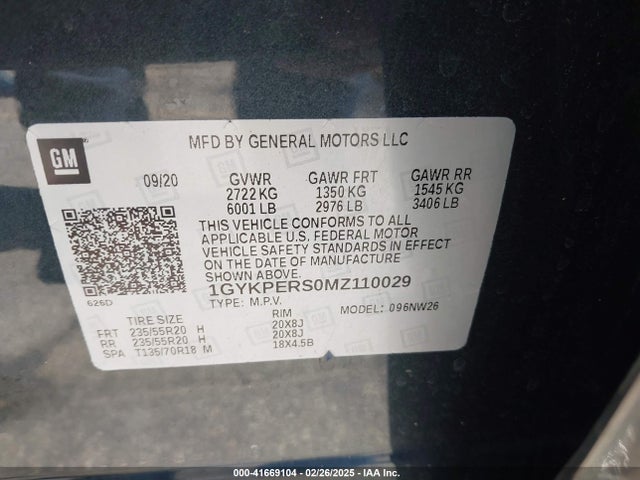 2021 CADILLAC XT6 1GYKPERS0MZ110029 Photo 8