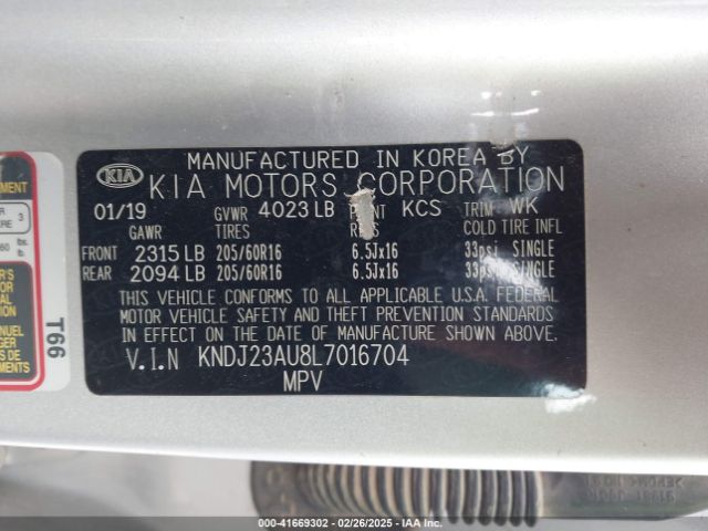 KNDJ23AU8L7016704 KIA SOUL S