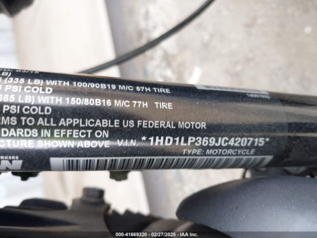 2018 HARLEY-DAVIDSON XL1200 1HD1LP369JC420715 Photo 9
