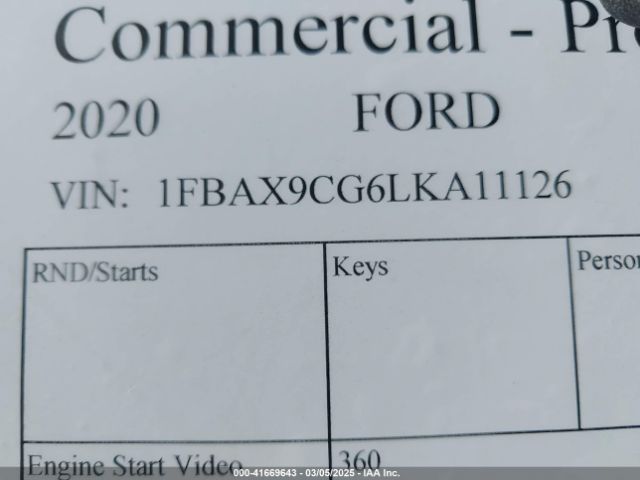 1FBAX9CG6LKA11126 Ford Transit-350 Passenger Van Xlt