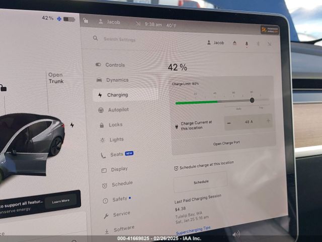 5YJ3E1EA9JF042028 Tesla Model 3 Long Range/mid Range