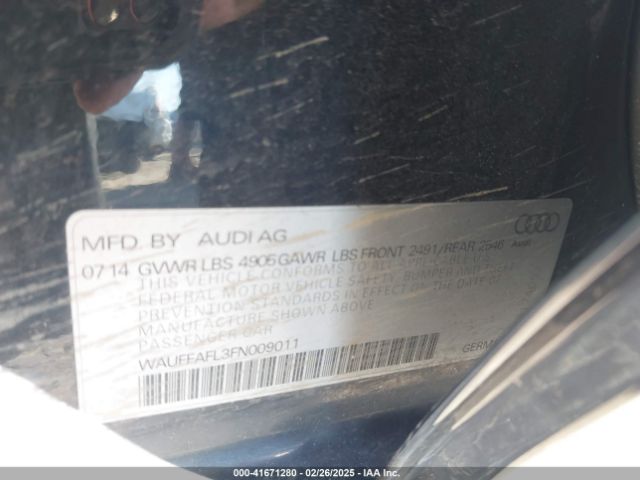 WAUFFAFL3FN009011 Audi A4 2.0t Premium