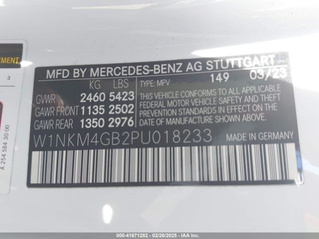 W1NKM4GB2PU018233 Mercedes-Benz Glc 300 Suv