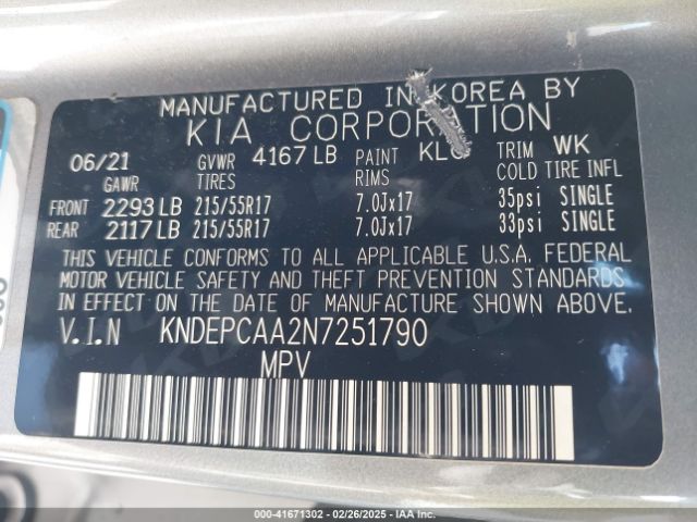 KNDEPCAA2N7251790 KIA Seltos Lx
