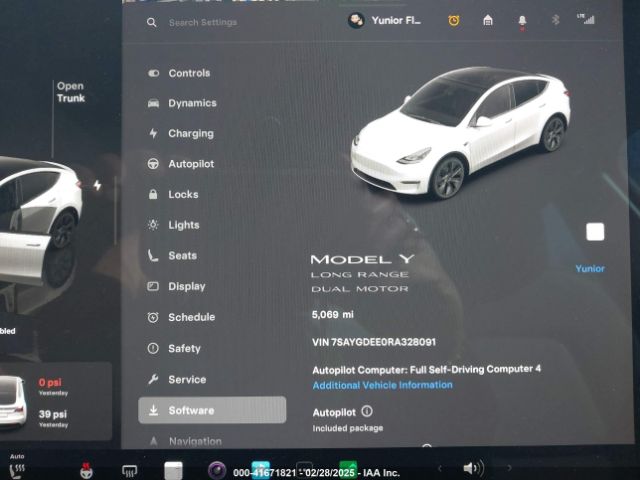 7SAYGDEE0RA328091 Tesla Model Y Long Range Dual Motor All-wheel Drive