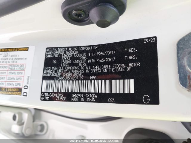 JTENU5JR5P6207197 Toyota 4runner Sr5 Premium