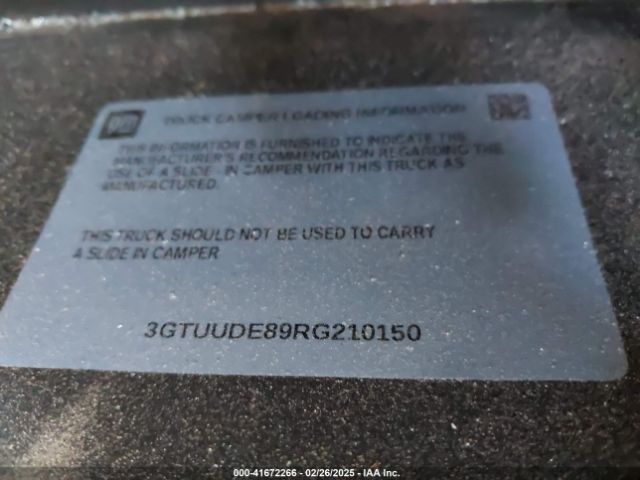 3GTUUDE89RG210150 GMC Sierra 1500 4wd  Short Box Slt