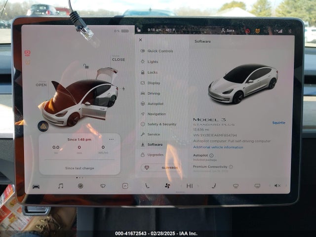 2021 TESLA MODEL 3 5YJ3E1EA6MF854794 Photo 6