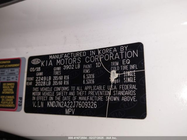 KNDJN2A22J7609326 KIA Soul