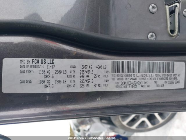 3C4NJDCB4JT206143 Jeep Compass Limited 4x4