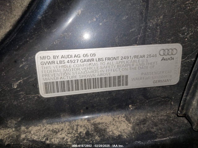 2010 AUDI A4 WAUFFAFL5AN000478 Photo 8