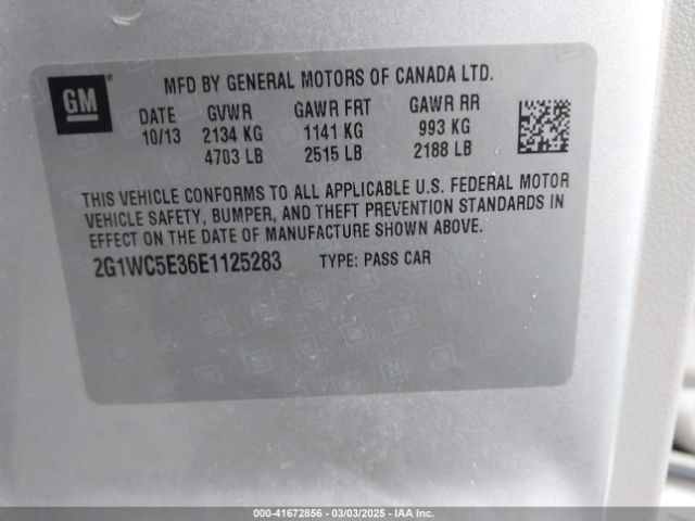 2G1WC5E36E1125283 Chevrolet Impala Limited Ltz