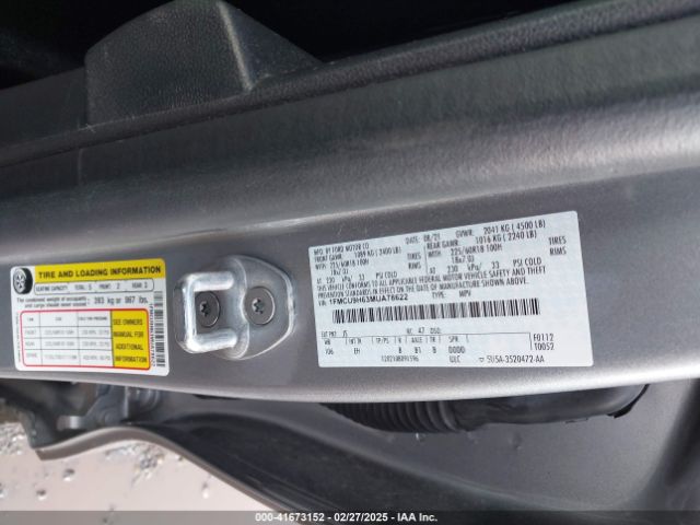 1FMCU9H63MUA78622 Ford ESCAPE SEL