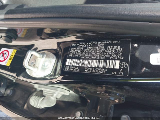 VNKKTUD3XHA085387 Toyota YARIS L