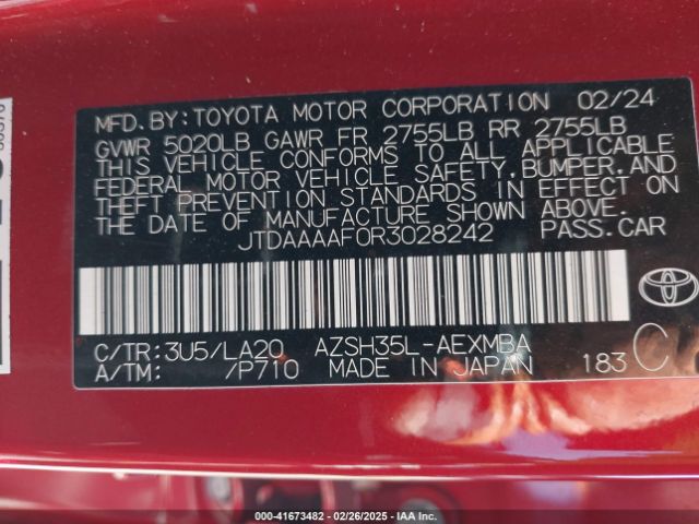JTDAAAAF0R3028242 Toyota Crown Limited