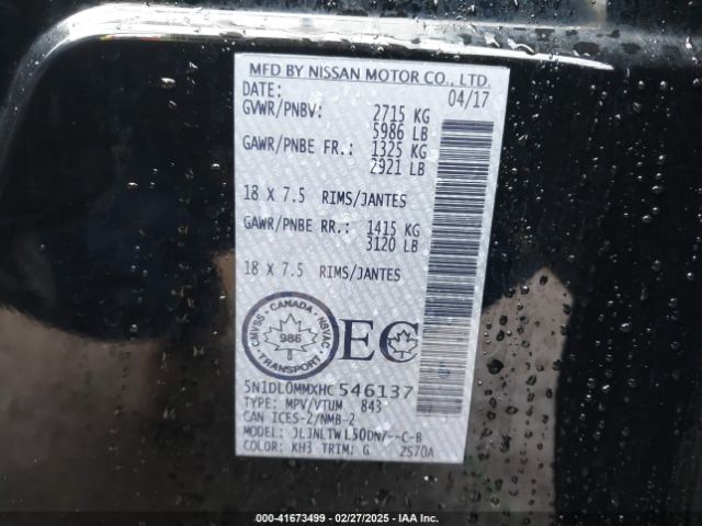 5N1DL0MMXHC546137 Infiniti QX60