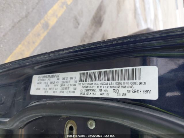 1C6RR7FG9ES311245 RAM 1500 Tradesman