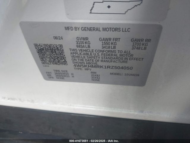 4W5KHMRK1RZ504050 Acura Zdx A-spec