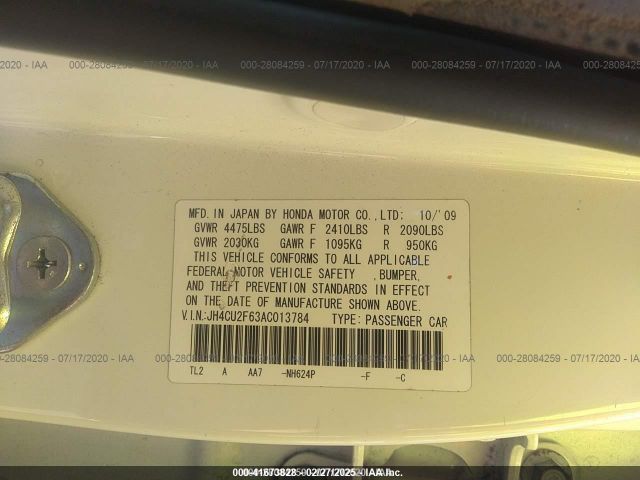 2010 ACURA TSX JH4CU2F63AC013784 Photo 8