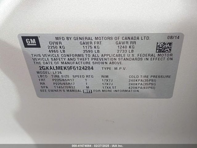 2GKALMEK9F6124284 GMC Terrain Sle-1