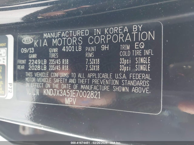 KIA Soul ! 2014 KNDJX3A51E7002821 Image 9