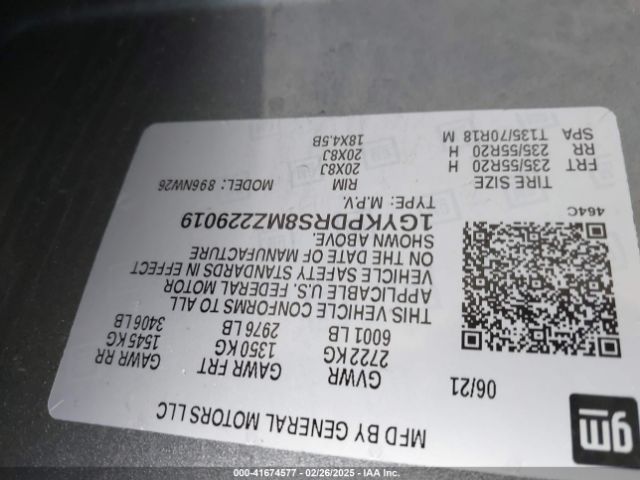 2021 CADILLAC XT6 1GYKPDRS8MZ229019 Photo 8
