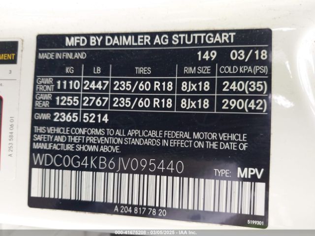WDC0G4KB6JV095440 Mercedes-Benz Glc 300 4matic