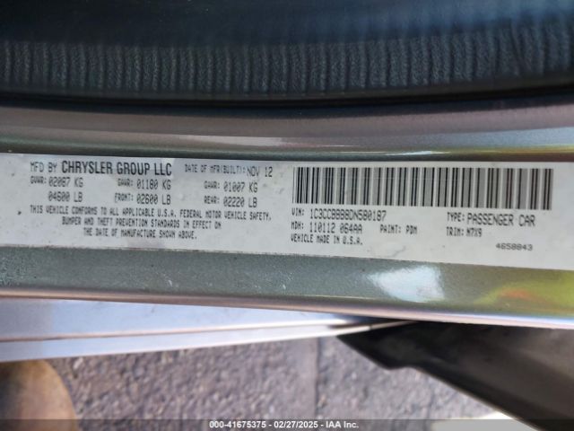 2013 CHRYSLER 200 1C3CCBBB8DN580187 Photo 8