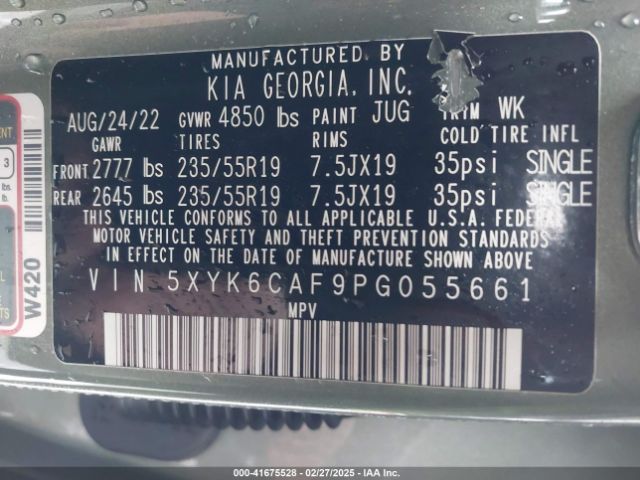 5XYK6CAF9PG055661 KIA Sportage X-line