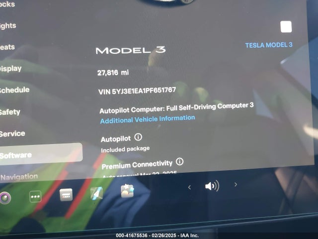 2023 TESLA MODEL 3 5YJ3E1EA1PF651767 Photo 6