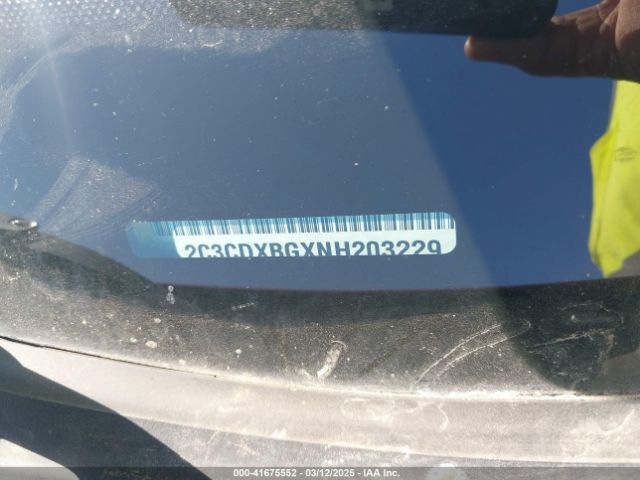 2C3CDXBGXNH203229 Dodge Charger Sxt Rwd