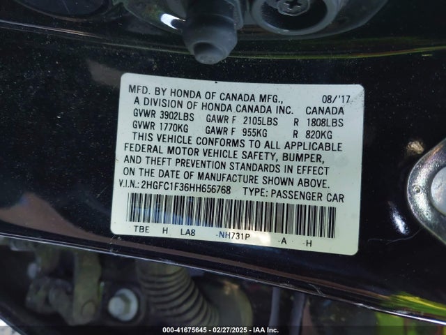 Honda Civic Ex-t 2017 2HGFC1F36HH656768 Image 9