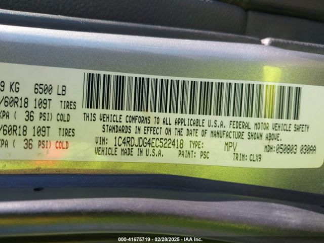2014 DODGE DURANGO 1C4RDJDG4EC522418 Photo 8