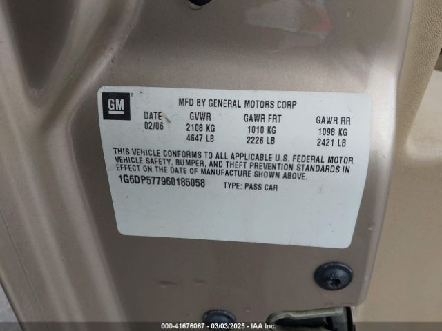 2006 CADILLAC CTS 1G6DP577960185058 Photo 8