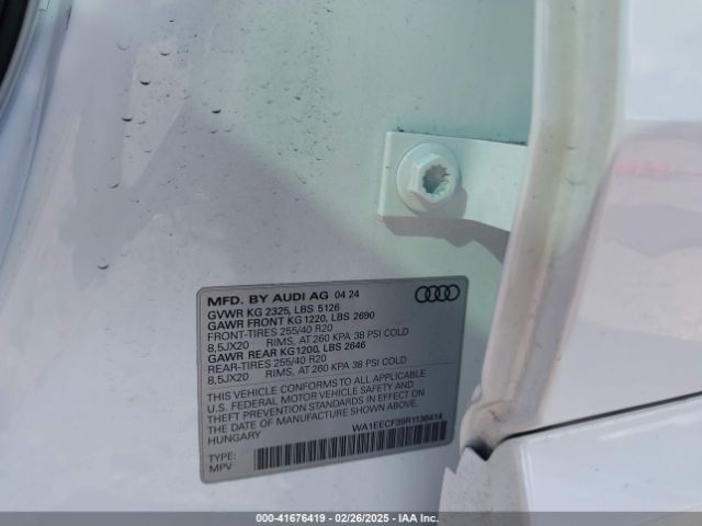 2024 AUDI Q3 WA1EECF39R1136414 Photo 8