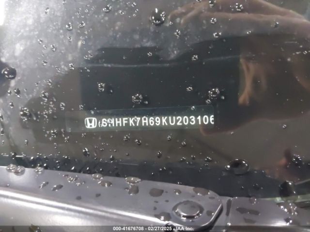 SHHFK7H69KU203106 Honda CIVIC EX